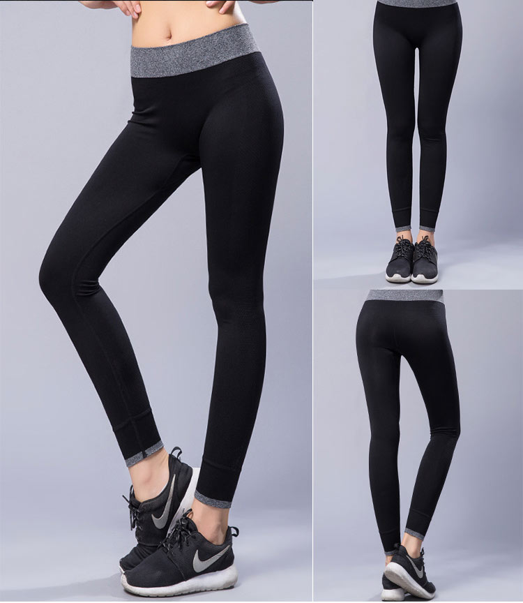 quần legging dệt đen