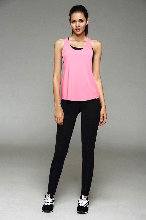 áo tank top gym yoga nữ 360s streacker màu hồng