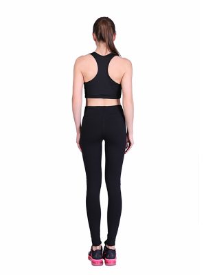 legging rise màu đen