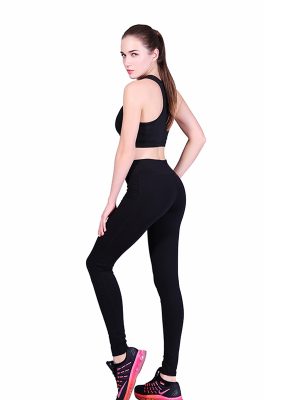 legging rise màu đen