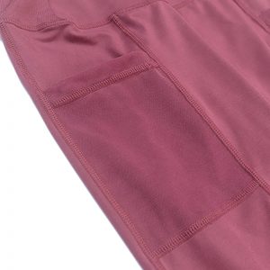 Quần legging lửng grid hồng