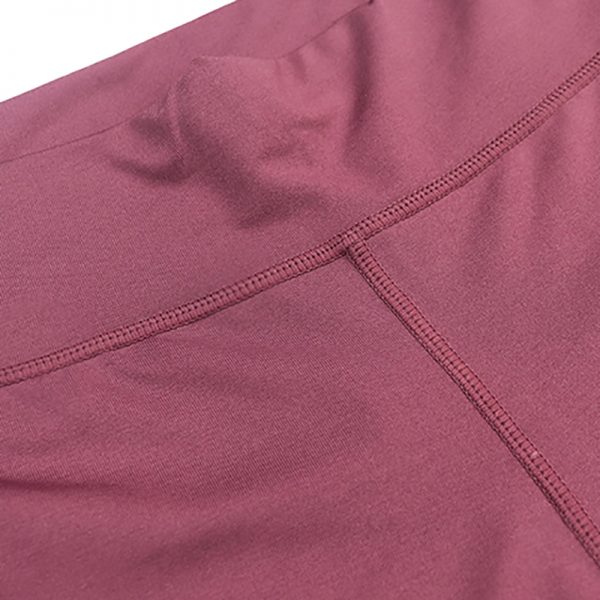 Quần legging lửng grid hồng
