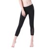 Quần legging lửng power đen