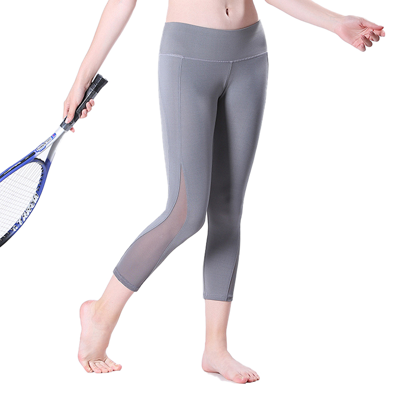 Quần legging lửng power xám