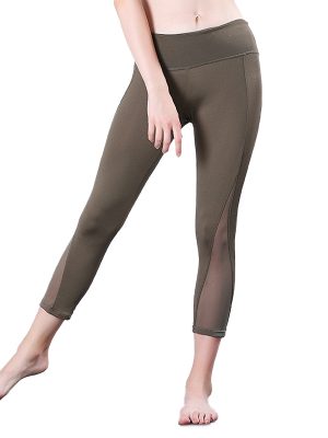 Quần legging lửng power xanh rêu