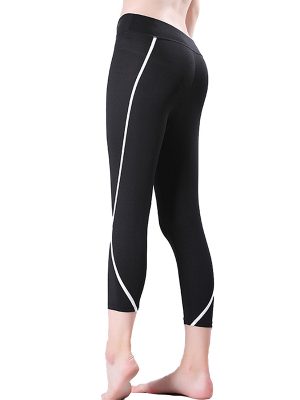 Quần legging lửng shaping đen