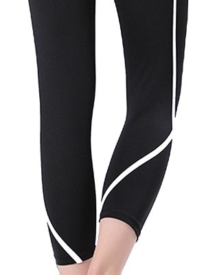 Quần legging lửng shaping đen