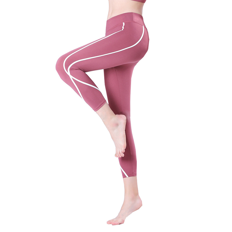 Quần legging lửng shaping hồng