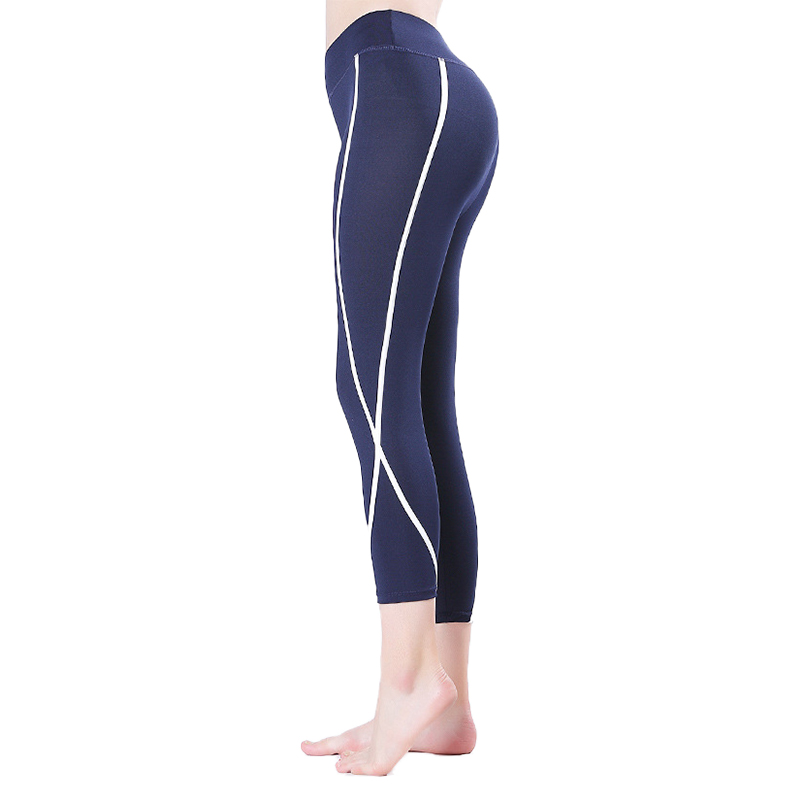 Quần legging lửng shaping xanh đen