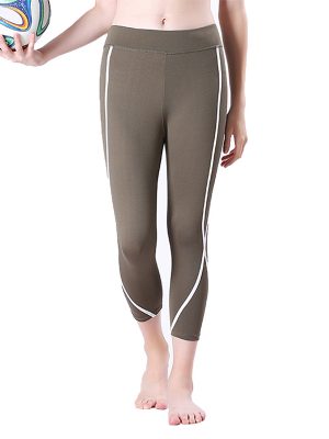 Quần legging lửng shaping xanh rêu