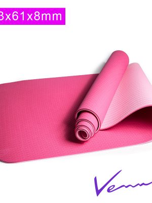 thảm yoga venus hồng 8mm 2 lớp