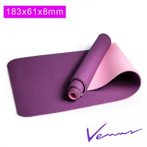 thảm yoga venus tím 8mm 2 lớp