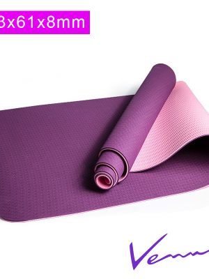 thảm yoga venus tím 8mm 2 lớp