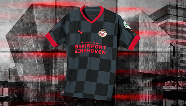 Ra mắt áo bóng đá PSV sân khách