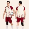 Áo bóng đá không logo passat ii màu kem