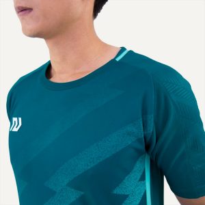 Áo bóng đá không logo Flash màu xanh két