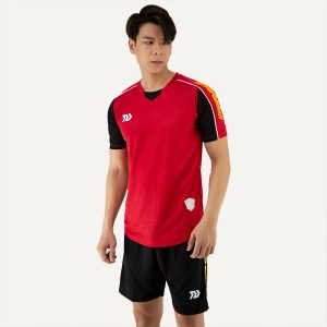 Áo bóng đá không logo Lanza màu đỏ
