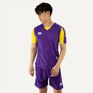 Áo bóng đá không logo Lanza màu tím