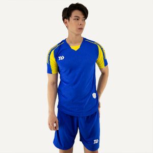 Áo bóng đá không logo Lanza màu xanh dương