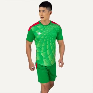 Áo bóng đá không logo Lotus màu xanh lá