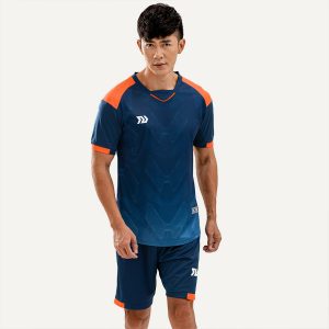 Áo bóng đá không logo Predator III màu xanh đen