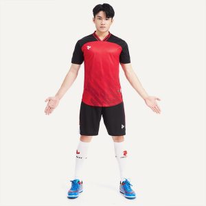Áo bóng đá không logo dragon màu đỏ