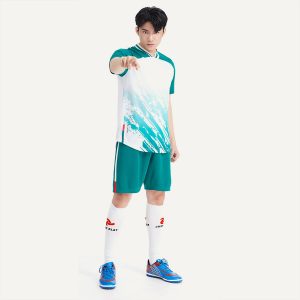 Áo bóng đá không logo dragon màu trắng