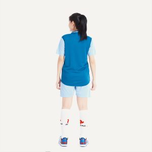 Áo bóng đá không logo dragon màu xanh cổ vịt
