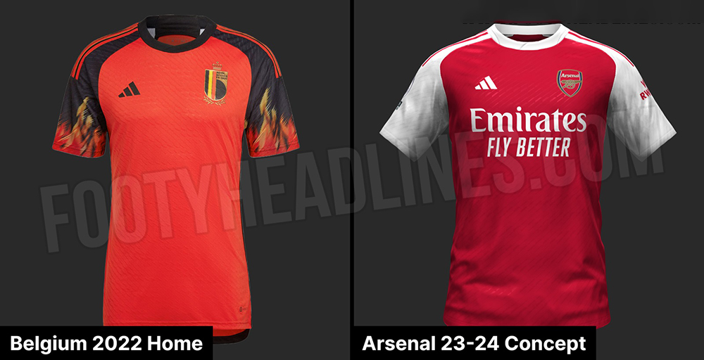 Tin áo đấu: Áo bóng đá Arsenal sân nhà mùa giải 23/24 với thiết kế Raglan