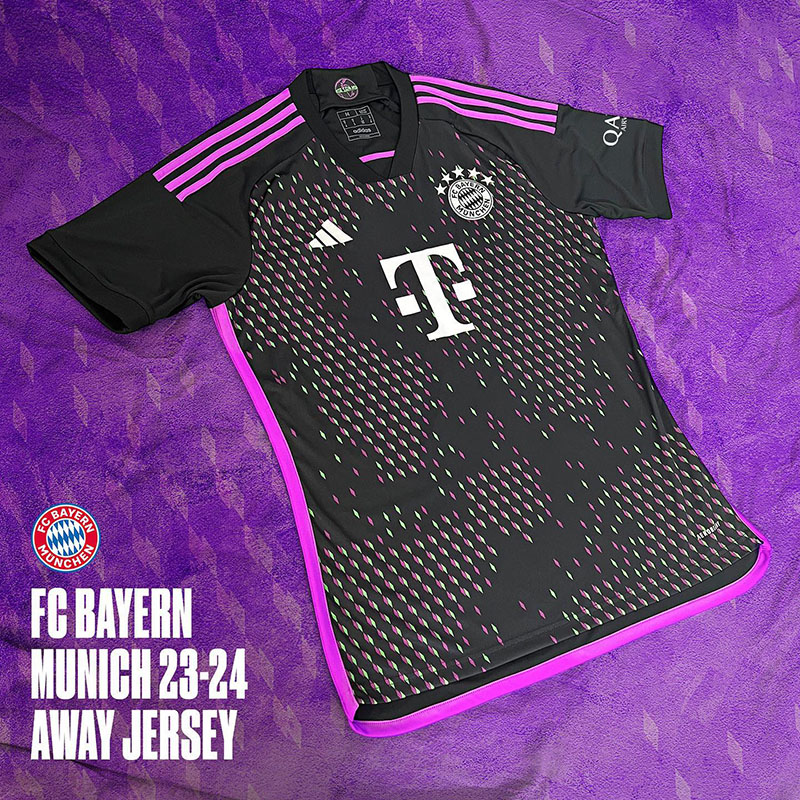 Tiết lộ áo bóng đá Bayern Munich sân khách mùa giải 23/24