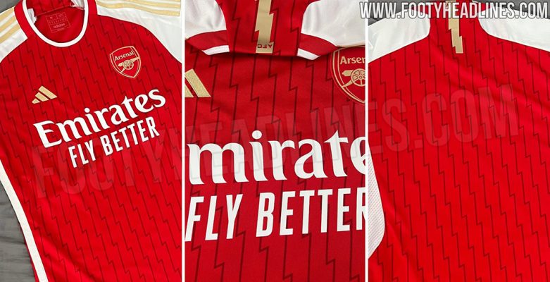 Cập nhật áo bóng đá Arsenal sân nhà mùa giải 23/24