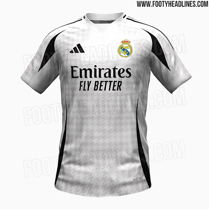 Tiết lộ áo bóng đá Real Madrid sân nhà mùa giải 24-25