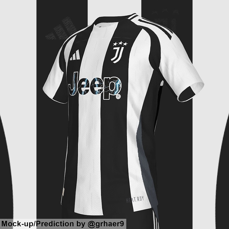 Cập nhật áo bóng đá Juventus sân nhà mùa giải 24/25