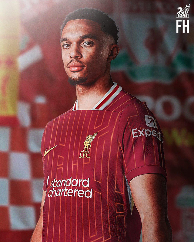 Chính thức ra mắt áo bóng đá Liverpool sân nhà mùa giải 24/25