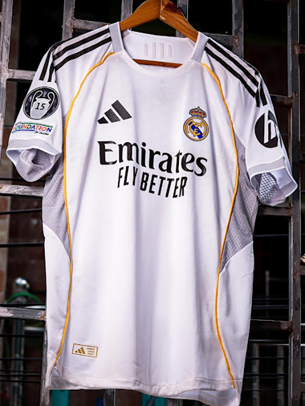 Tin tức áo bóng đá Real Madrid sân nhà 25/26