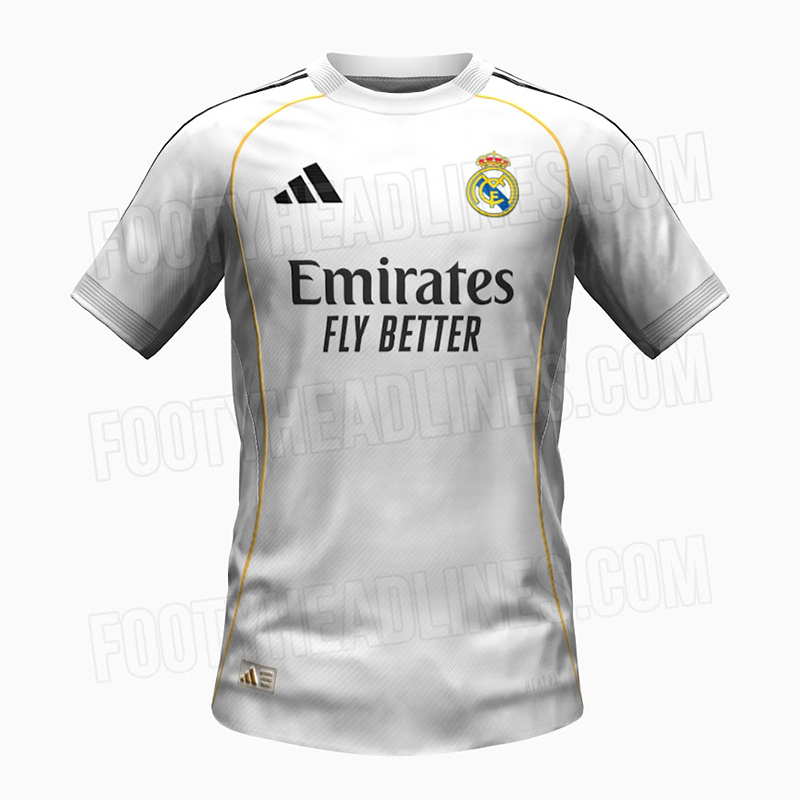 Tin tức áo bóng đá Real Madrid sân nhà 25/26